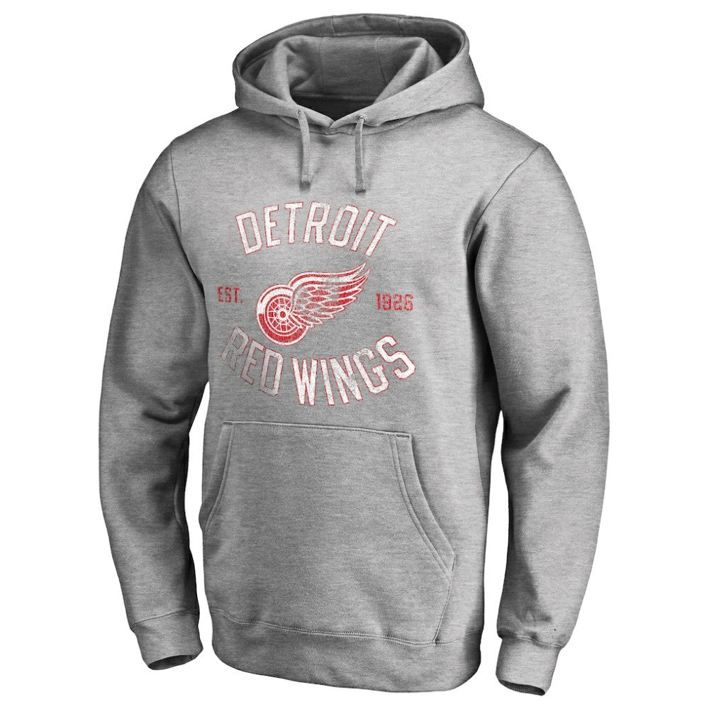 Detroit Red Wings Heritage Pullover Hoodie - Ash - NHL 2376410