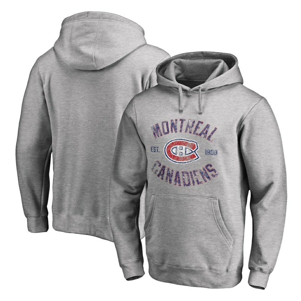 Montreal Canadiens Heritage Pullover Hoodie - Ash - NHL 2376416