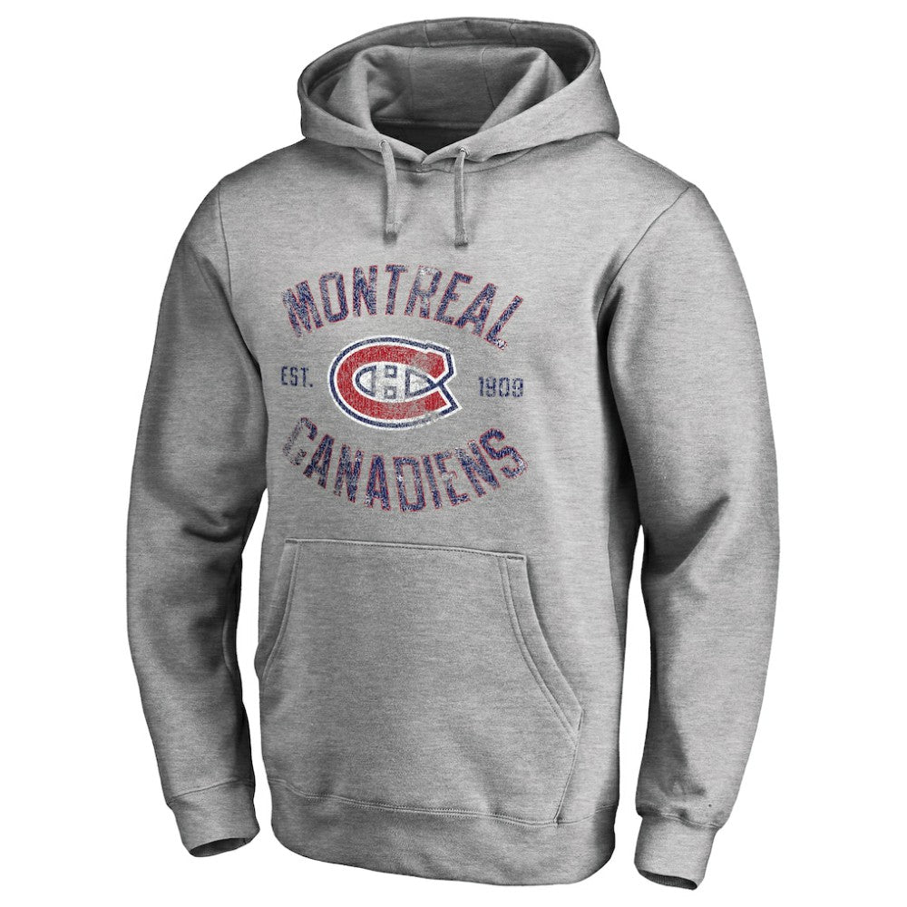 Montreal Canadiens Heritage Pullover Hoodie - Ash - NHL 2376416