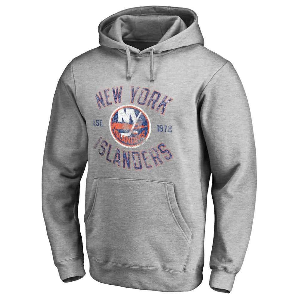 New York Islanders Heritage Pullover Hoodie - Ash - NHL 2376420