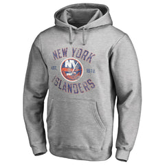 New York Islanders Heritage Pullover Hoodie - Ash - NHL 2376420