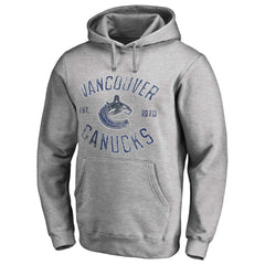 Vancouver Canucks Heritage Pullover Hoodie - Ash - NHL 2376430