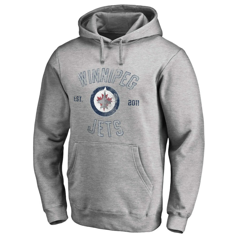 Winnipeg Jets Heritage Pullover Hoodie - Ash - NHL 2376432