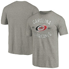 Carolina Hurricanes Heritage Tri-Blend T-Shirt - Ash - NHL 2376468