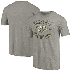 Nashville Predators Heritage Tri-Blend T-Shirt - Ash - NHL 2376471
