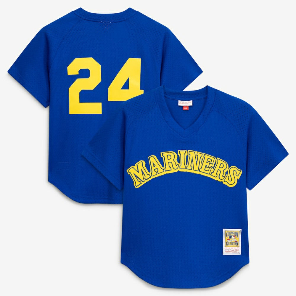 Ken Griffey Jr. Seattle Mariners Mitchell & Ness Authentic Batting Practice Jersey - Royal - Mitchell & Ness Lifestyle