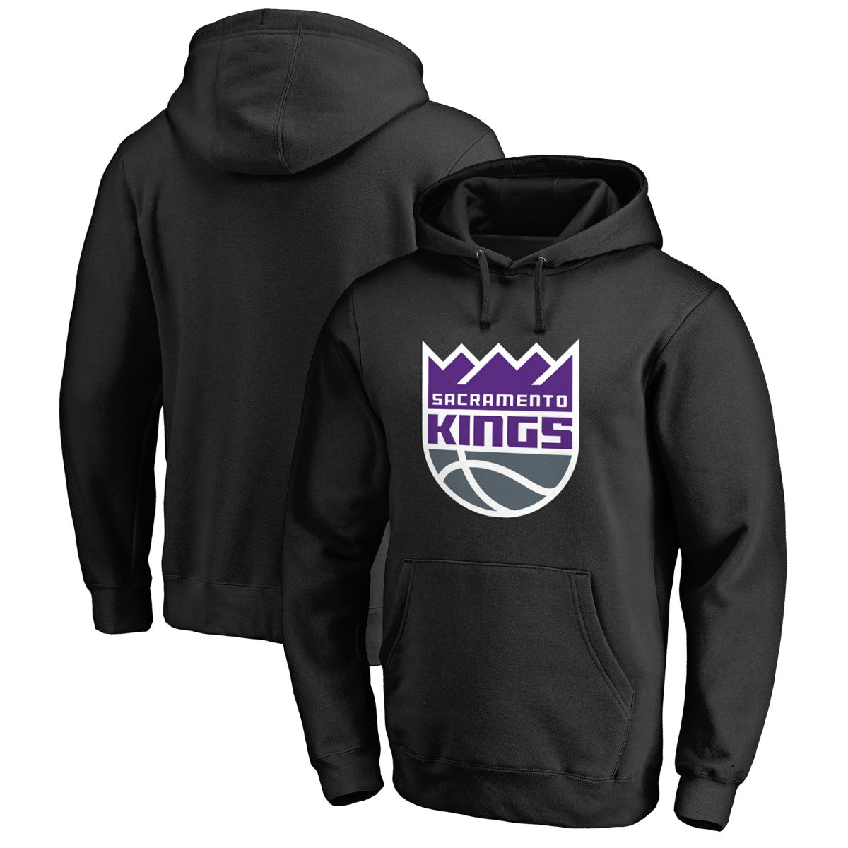 Sacramento Kings Primary Logo Pullover Hoodie Black