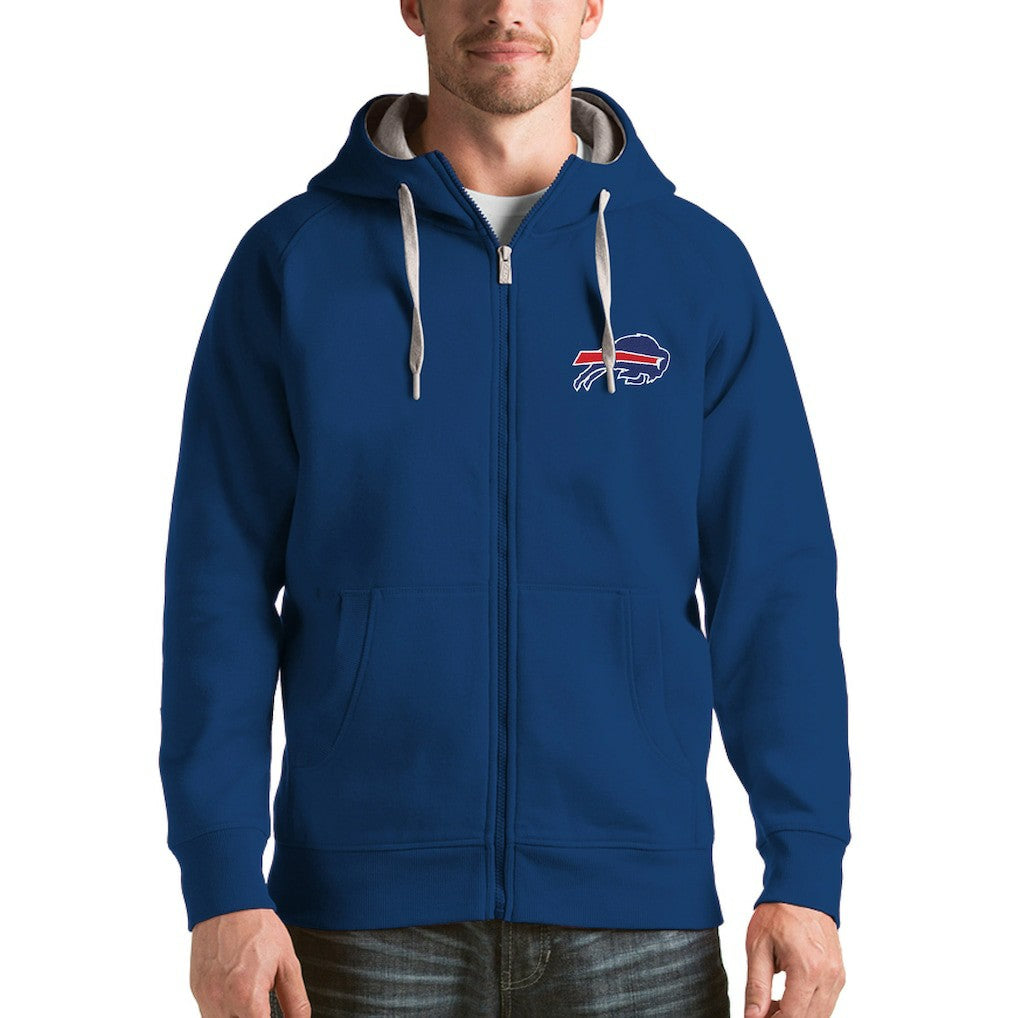 Buffalo Bills Antigua Victory Full-Zip Hoodie Royal