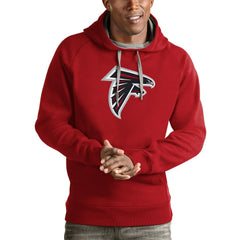 Atlanta Falcons Antigua Victory Pullover Hoodie Red