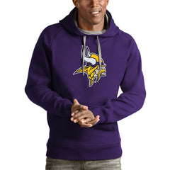 Minnesota Vikings Antigua Victory Pullover Hoodie Purple
