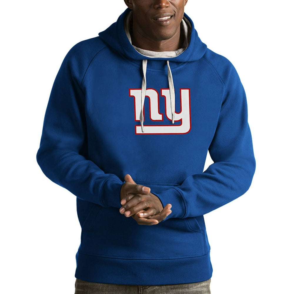 New York Giants Antigua Victory Pullover Hoodie Royal