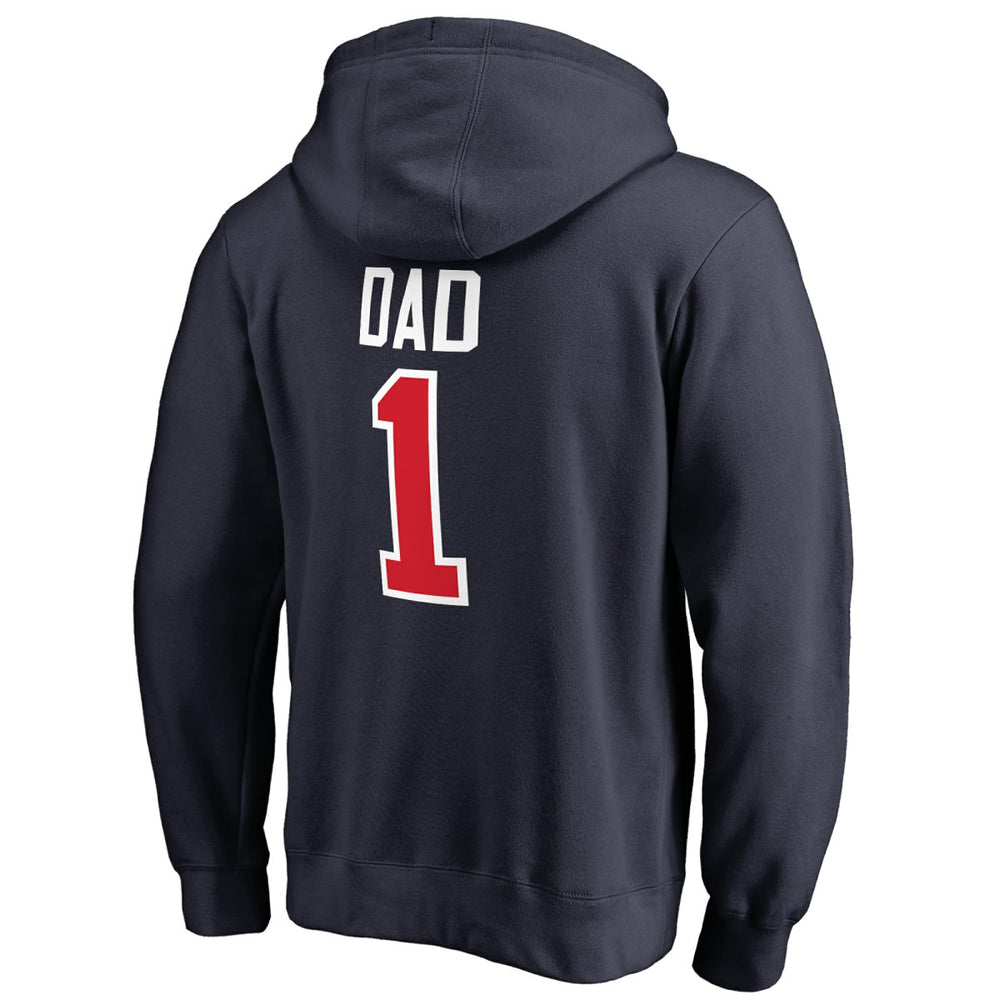 Washington Wizards #1 Dad Pullover Hoodie Navy