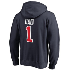 Washington Wizards #1 Dad Pullover Hoodie Navy