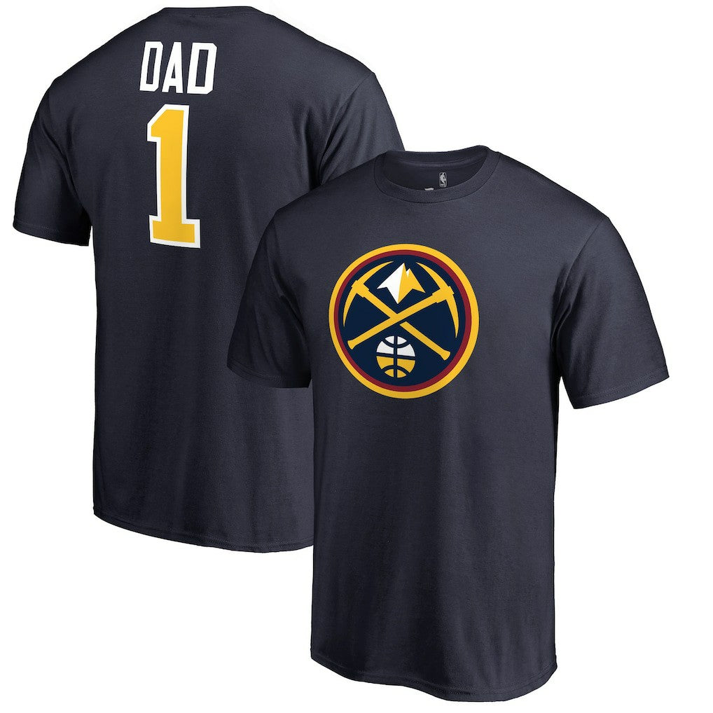 Denver Nuggets #1 Dad T-Shirt Navy