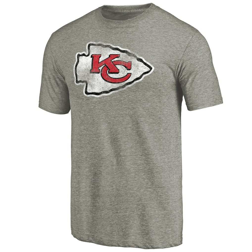 Kansas City Chiefs Distressed Team T-Shirt Ash