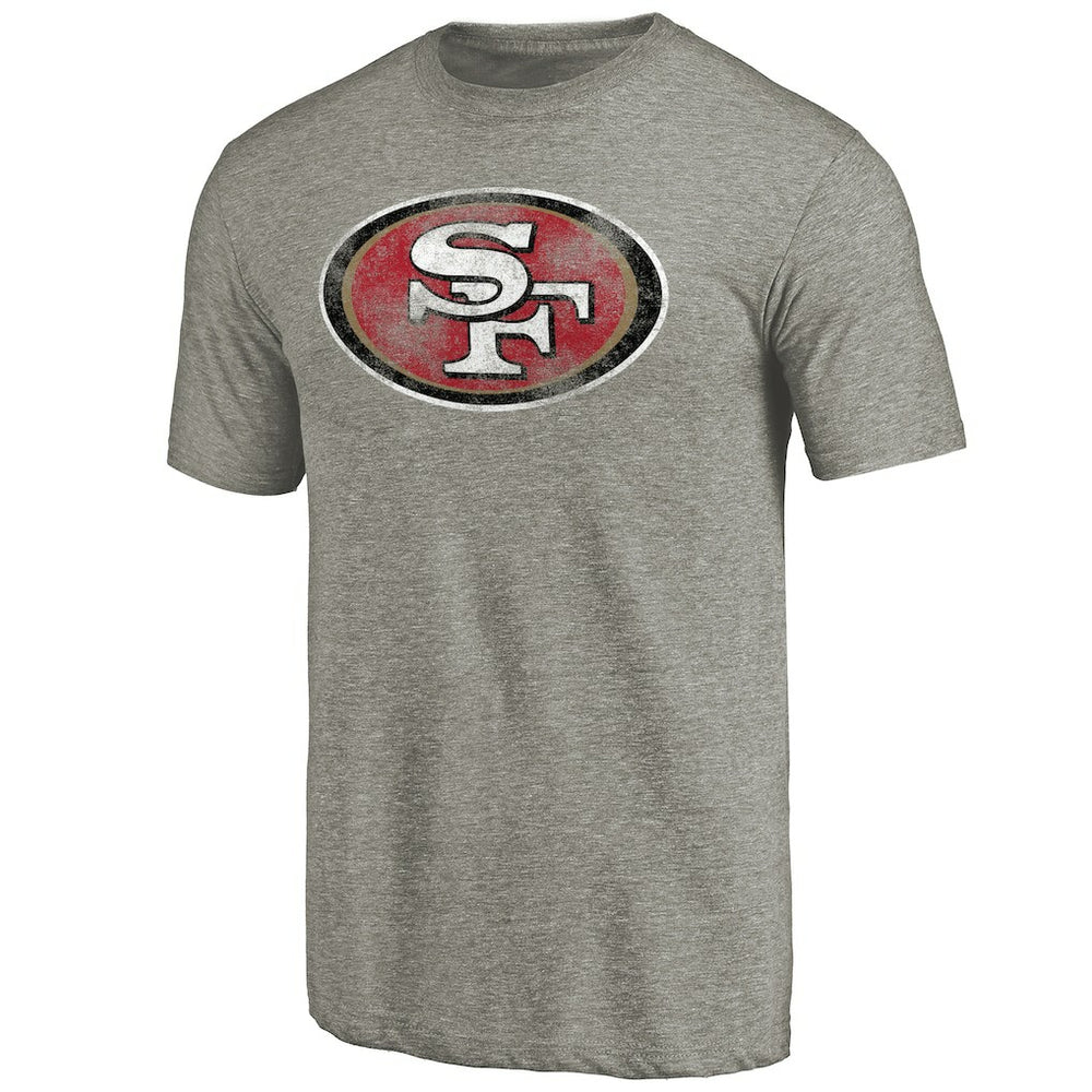 San Francisco 49ers Distressed Team T-Shirt Ash