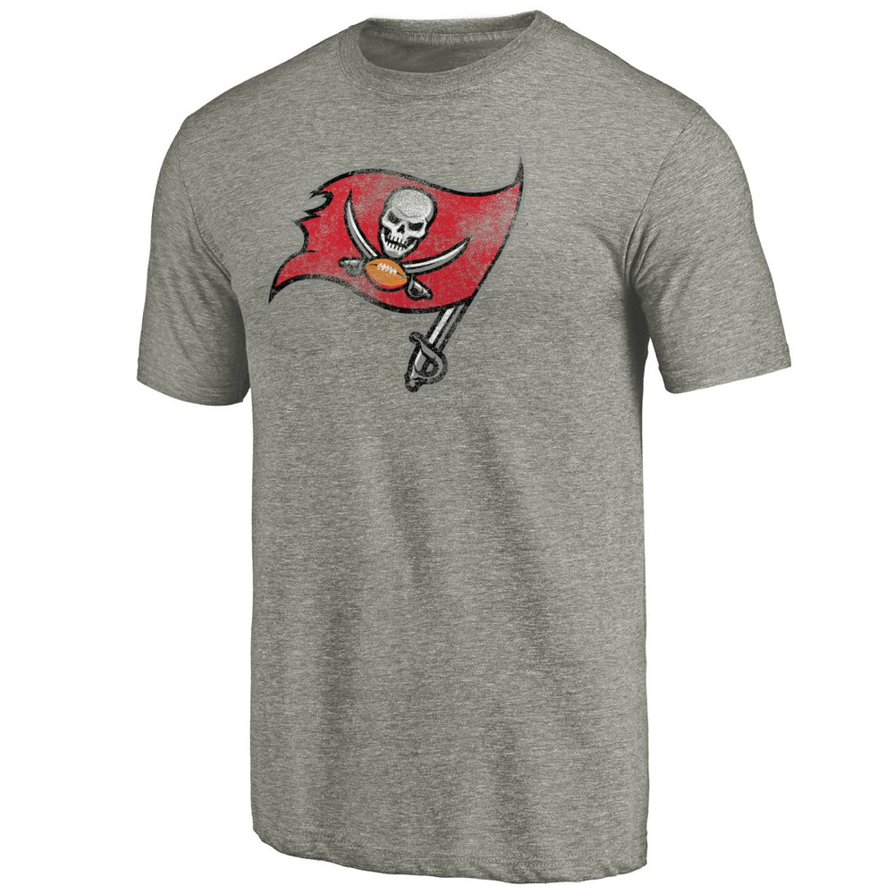 Tampa Bay Buccaneers Distressed Team T-Shirt Ash