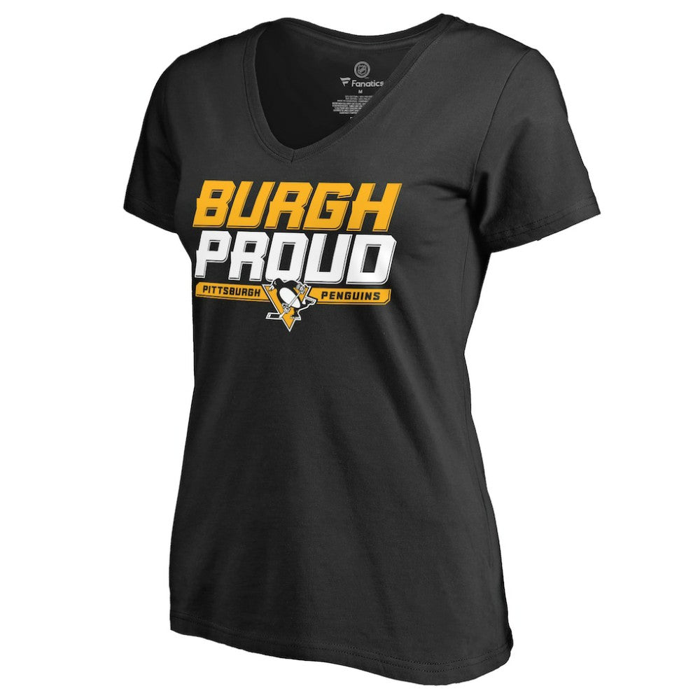 Pittsburgh Penguins Women's Hometown Collection Burgh Proud T-Shirt - Black - NHL 2472872
