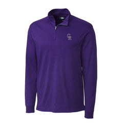 Colorado Rockies Cutter & Buck Belfair Half-Zip Pullover Jacket - Purple - MLB Sale