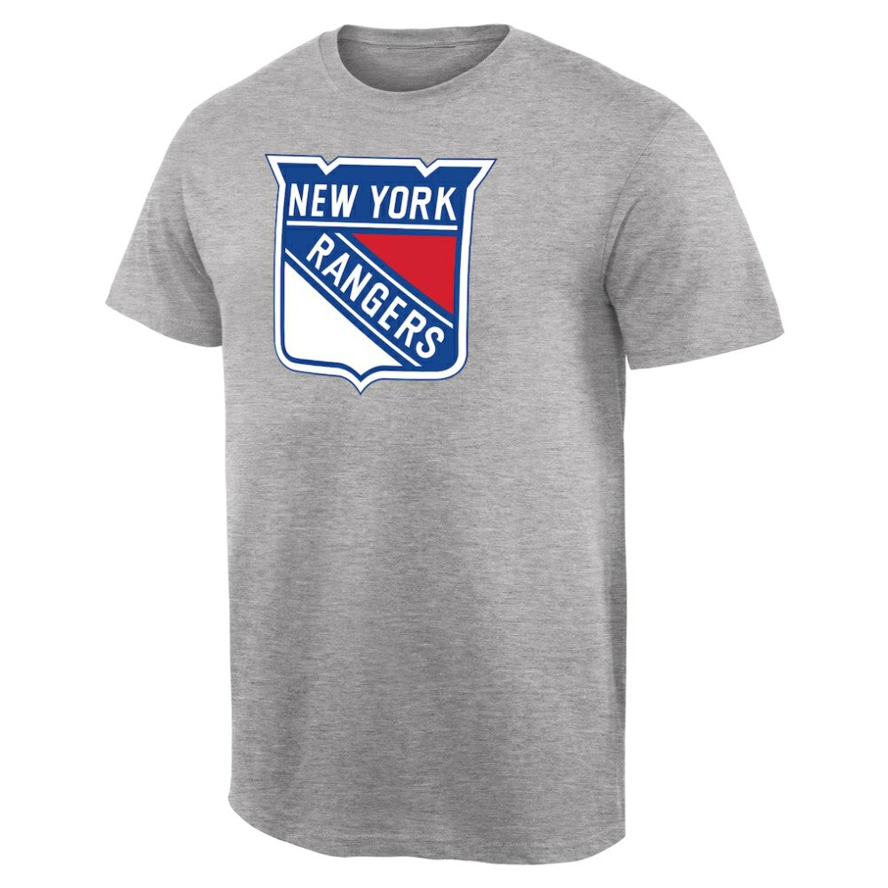 New York Rangers Team Primary Logo T-Shirt - Ash - NHL 2484629