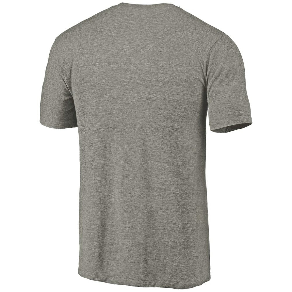 Carolina Hurricanes Distressed Team Logo Tri-Blend T-Shirt - Ash - NHL 2485133