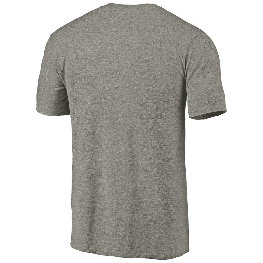 Tampa Bay Lightning Distressed Team Logo Tri-Blend T-Shirt - Ash - NHL 2485152
