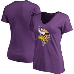 Minnesota Vikings Women's Primary Team Logo T-Shirt Purple