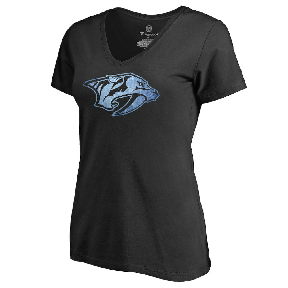 Nashville Predators Women's Pond Hockey T-Shirt - Black - NHL 2490561