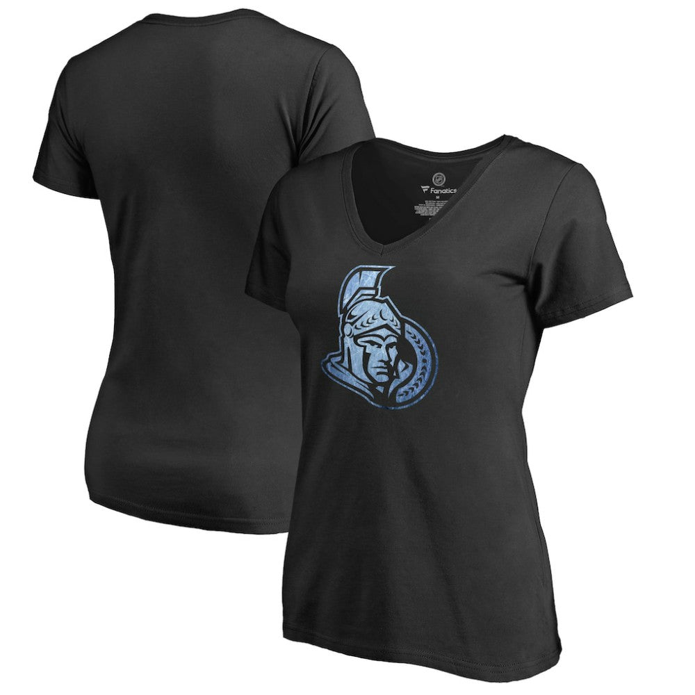 Ottawa Senators Women's Pond Hockey T-Shirt - Black - NHL 2490565