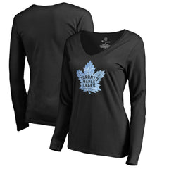 Toronto Maple Leafs Women's Pond Hockey Long Sleeve T-Shirt - Black - NHL 2490601