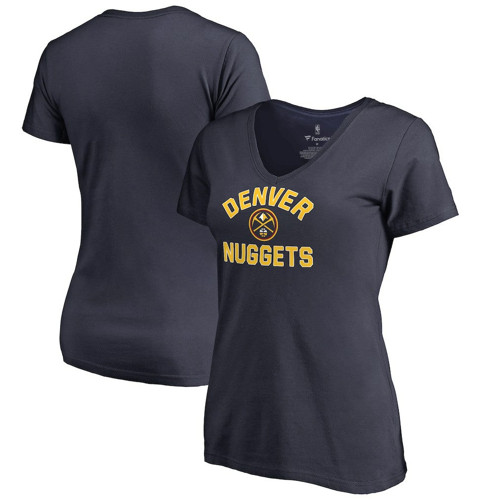Denver Nuggets Women's Overtime V-Neck T-Shirt Navy