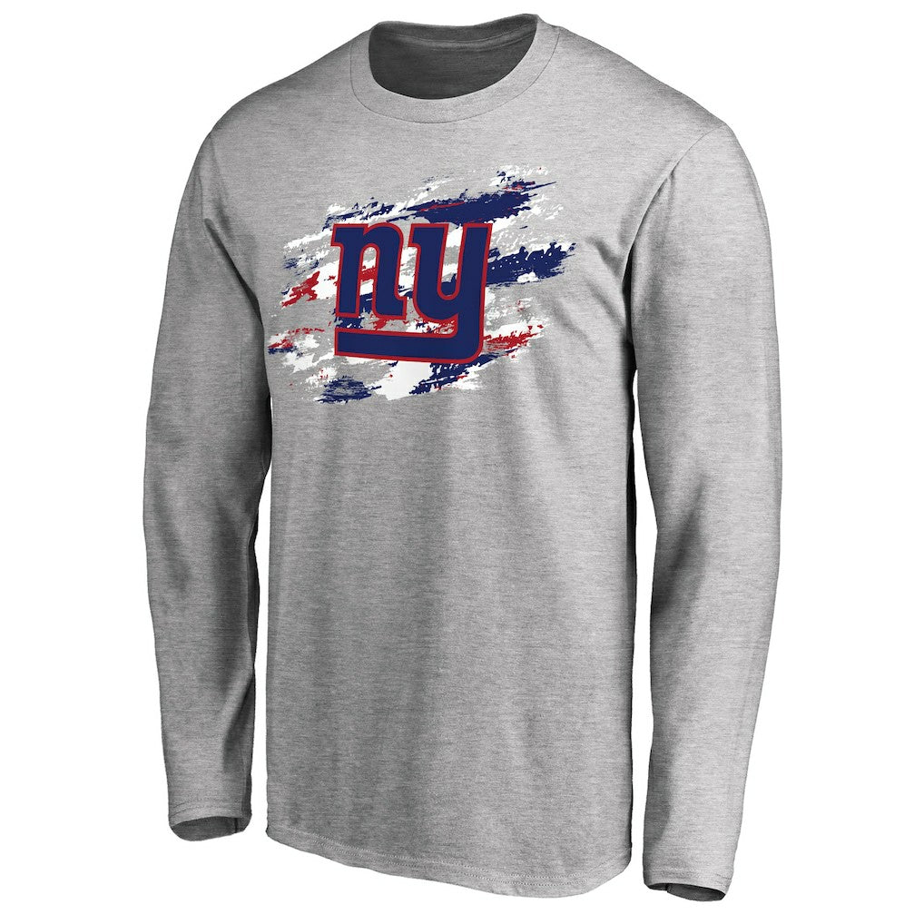 New York Giants True Colors Long Sleeve T-Shirt Ash