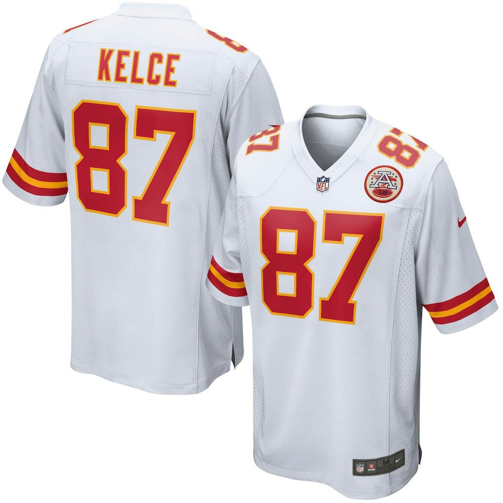 Nike Travis Kelce Kansas City Chiefs Youth Game Jersey White
