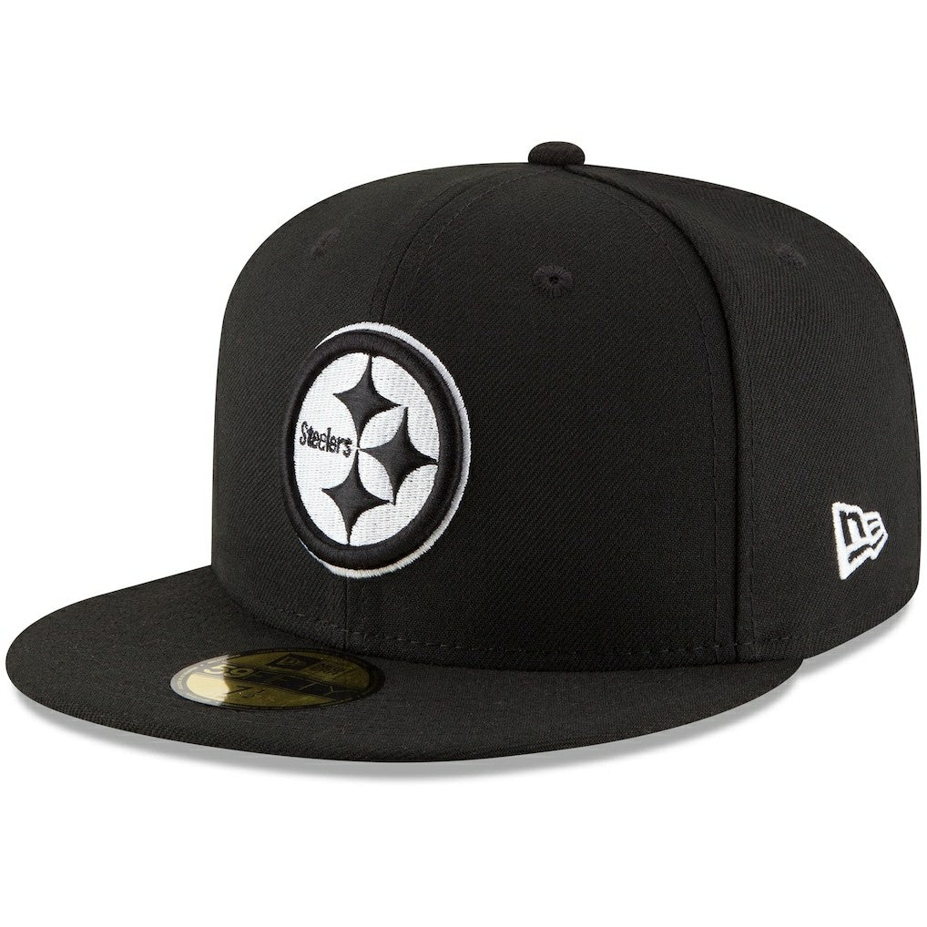 Pittsburgh Steelers New Era B-Dub 59FIFTY Fitted Hat Black