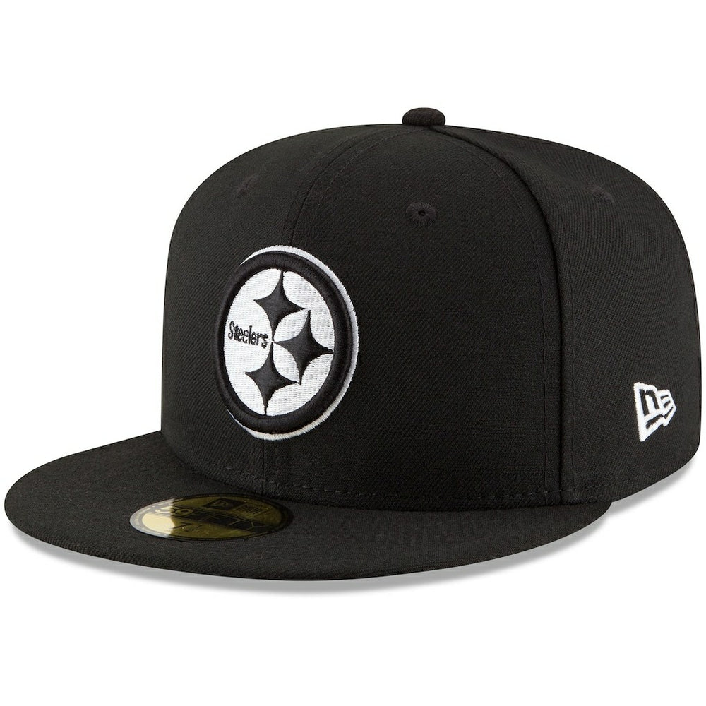 Pittsburgh Steelers New Era B-Dub 59FIFTY Fitted Hat Black