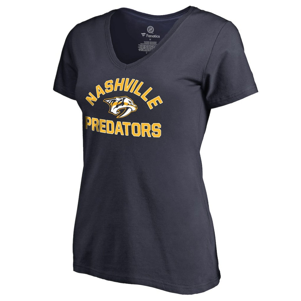 Nashville Predators Women's Overtime V-Neck T-Shirt - Navy - NHL 2515984