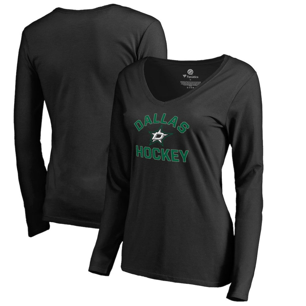 Dallas Stars Women's Overtime Long Sleeve T-Shirt - Black - NHL 2516007