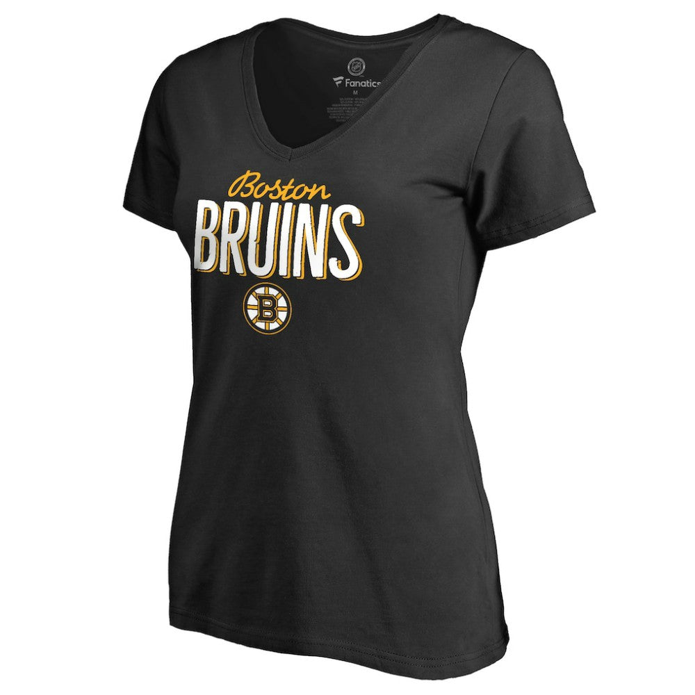 Boston Bruins Women's Nostalgia T-Shirt - Black - NHL 2516221
