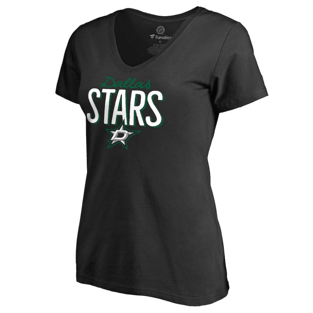 Dallas Stars Women's Nostalgia T-Shirt - Black - NHL 2516228