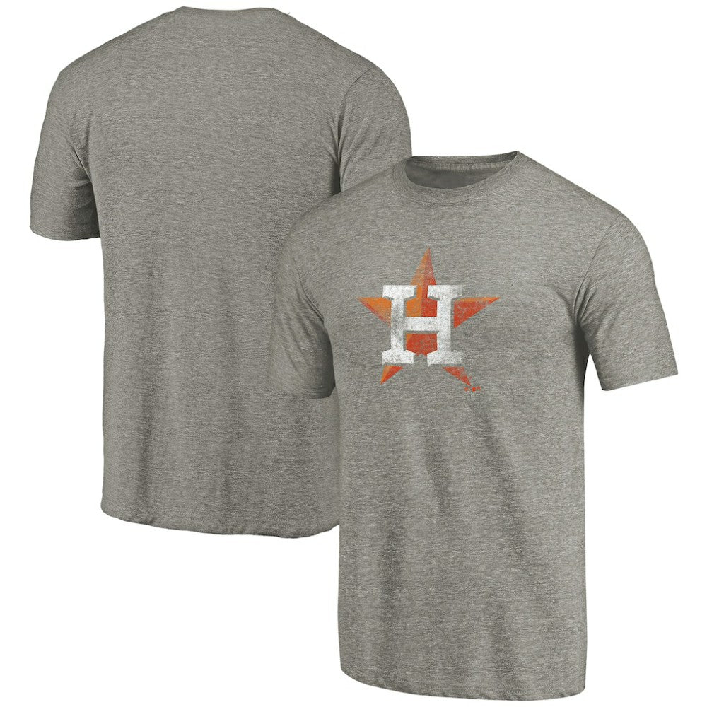 Houston Astros Distressed Team Tri-Blend T-Shirt - Ash - MLB Sale