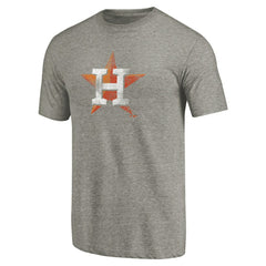 Houston Astros Distressed Team Tri-Blend T-Shirt - Ash - MLB Sale
