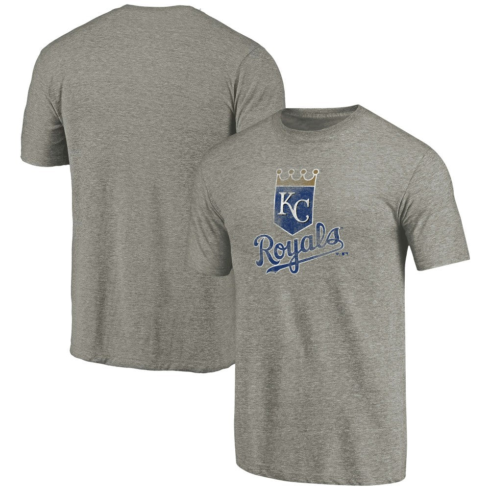 Kansas City Royals Distressed Team Tri-Blend T-Shirt - Ash - MLB on Sale