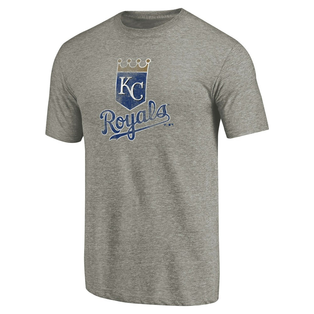 Kansas City Royals Distressed Team Tri-Blend T-Shirt - Ash - MLB on Sale