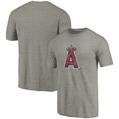 Los Angeles Angels Distressed Team Tri-Blend T-Shirt - Ash - MLB Sale