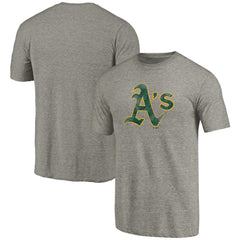 Athletics Distressed Team Tri-Blend T-Shirt - Ash - MLB Online