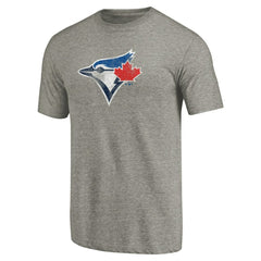 Toronto Blue Jays Distressed Team Tri-Blend T-Shirt - Ash - MLB Discount