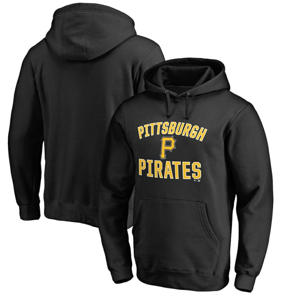 Pittsburgh Pirates Victory Arch Pullover Hoodie - Black - MLB Discount