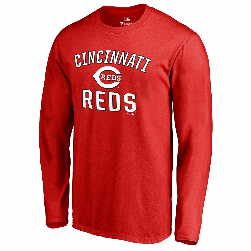 Cincinnati Reds Victory Arch Long Sleeve T-Shirt - Red - MLB Sale