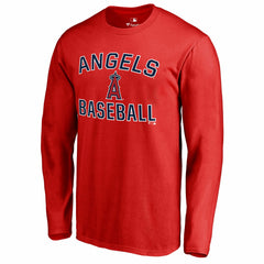 Los Angeles Angels Victory Arch Long Sleeve T-Shirt - Red - MLB Sale