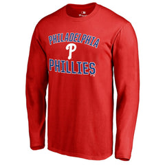 Philadelphia Phillies Victory Arch Long Sleeve T-Shirt - Red - MLB Sale